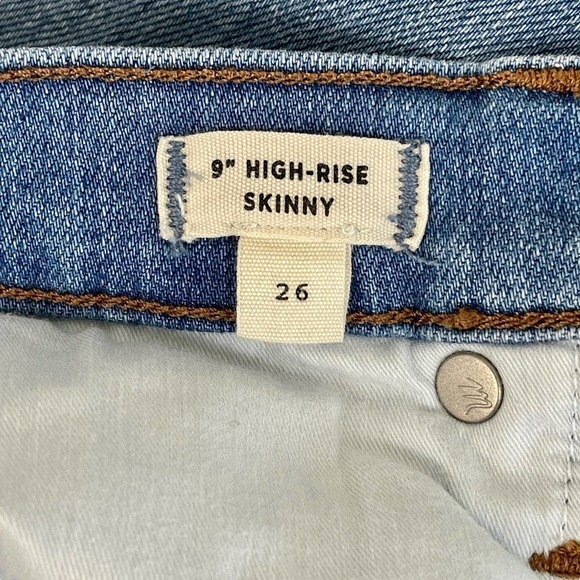 Madewell 9” High Rise Skinny Jeans Size 26 - Picture 11 of 12